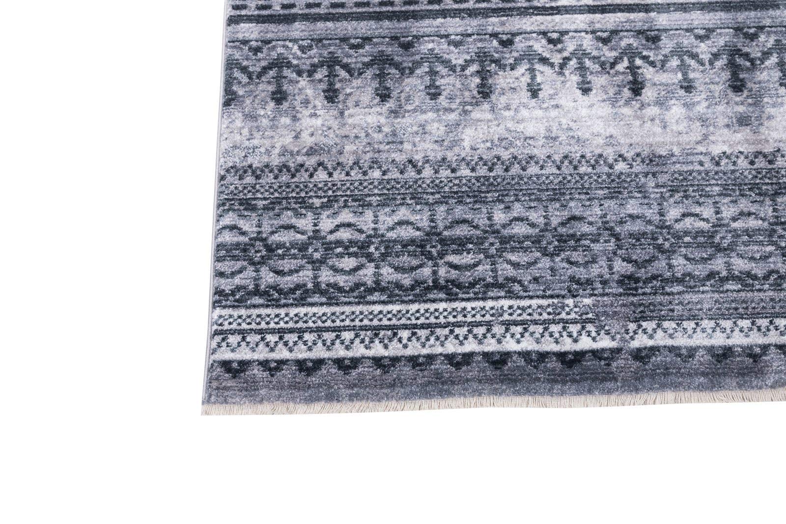 Allstar 5x7 Southwestern Black Storm Area Rug (6'11