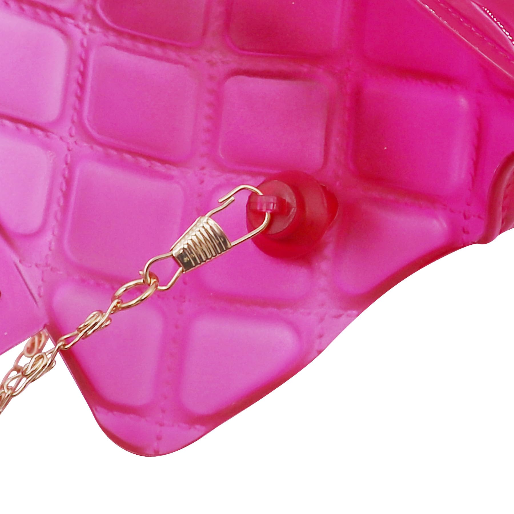 Cute Mini Jelly Crossbody Purse for Girls - Transparent Candy Color Shoulder Bag with Pearls & Top Handle - Perfect for School, Parties & Everyday Use
