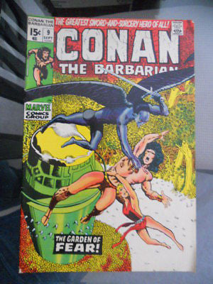 Conan the Barbarian #9 Vintage 1970s Marvel Comic Book - Collectible Action-Packed Fantasy Adventure for Fans & Collectors - Perfect for Displays, Gifts & Comic Book Collections