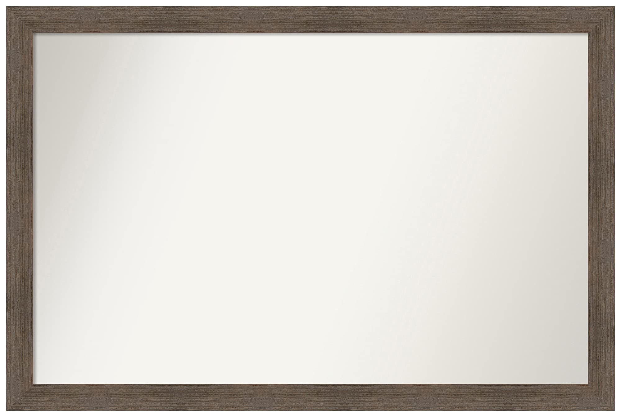 Amanti Art Custom Wall Mirror 26x39 Inches - Non-Beveled Hardwood Mocha Narrow Frame - Bathroom, Living Room, Bedroom Decor - Various Sizes Available - Brown Wooden Mirror for Home & Office