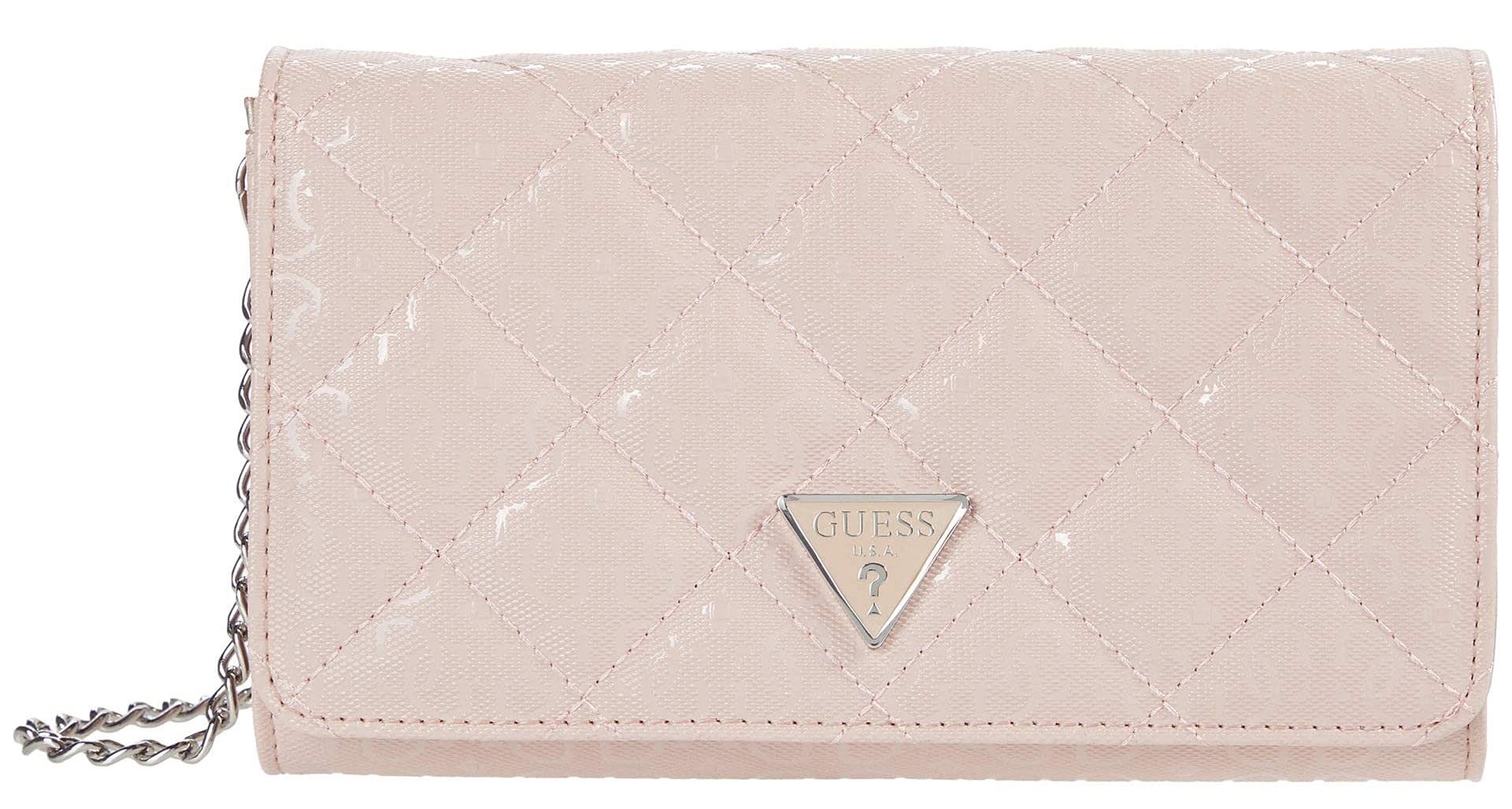 GUESS Ariella Wallet on a String Crossbody Bag - Blush Pink Small Purse for Women | Perfect for Everyday Use, Travel & Night Out