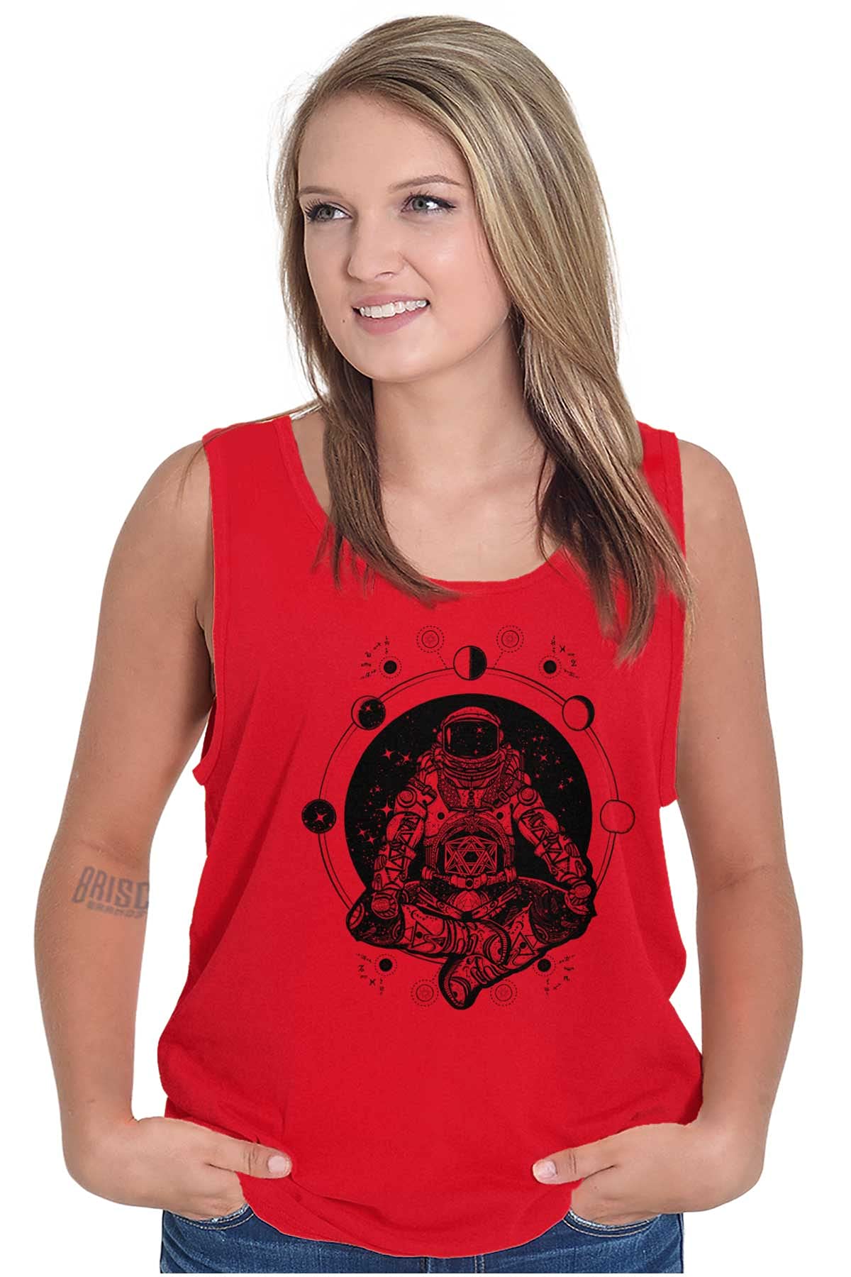 Cosmos Astronaut Space Themed Stylish Tank Top T-Shirt for Men & Women - Perfect for Space Enthusiasts, Sci-Fi Fans, and Casual Wear