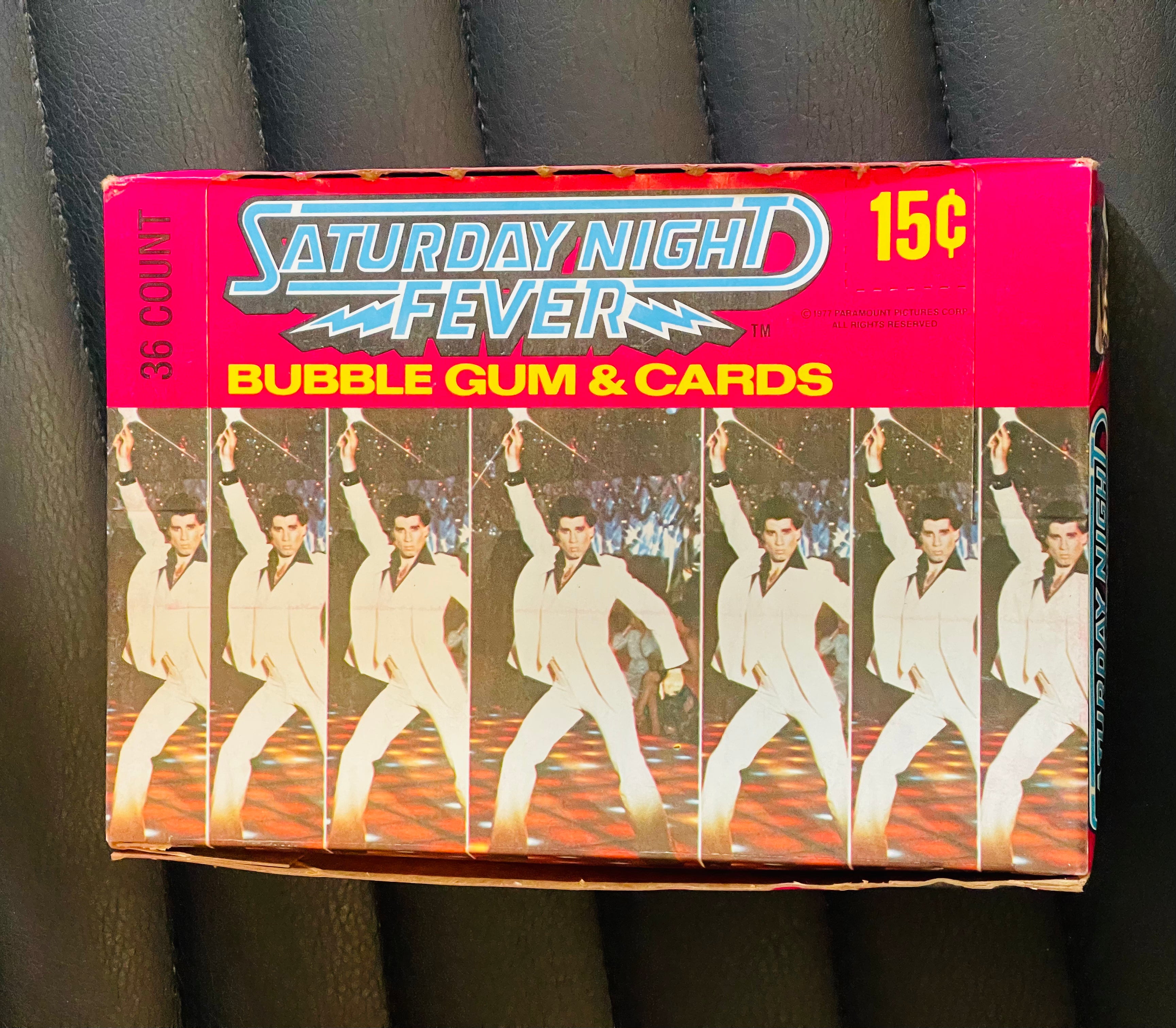 Saturday Night Fever 1977 Vintage Movie Trading Cards - Rare 36-Pack Collectible Box Set | Perfect for Disco Memorabilia Collectors & Film Enthusiasts