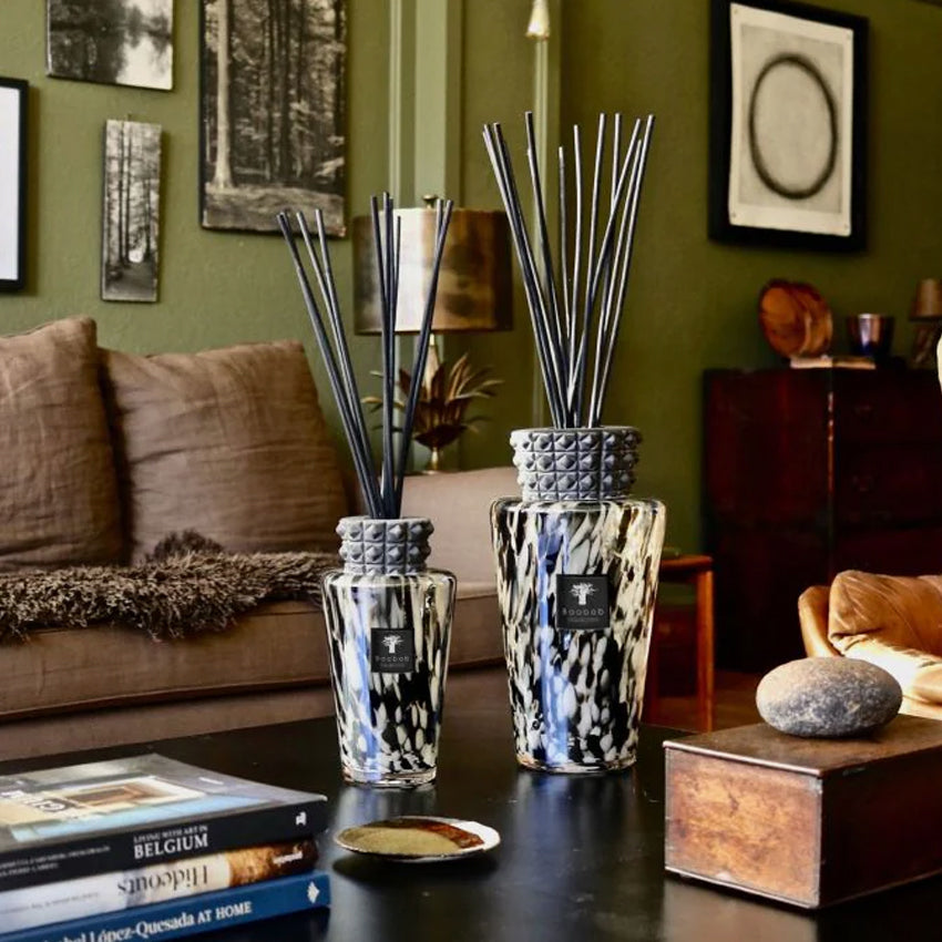 Baobab Collection Totem Pearls Black Essential Oil Diffuser - Premium Aromatherapy for Home, Office & Spa Relaxation