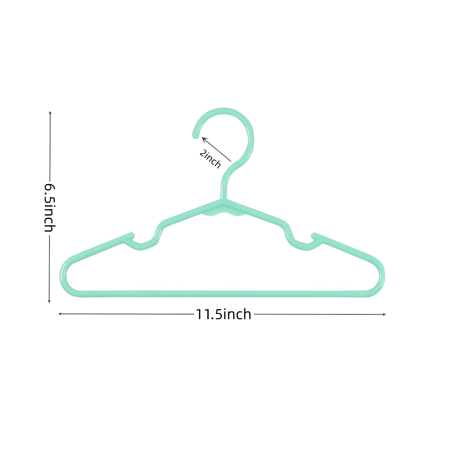 60 Pcs Green Baby Closet Hangers - Non-Slip Infant Clothes Hangers for Newborn, Toddler & Kids - Ultra Thin Nursery Hangers for Boys & Girls - Perfect for Organizing Baby Clothes, Gifts & Laundry Room Storage