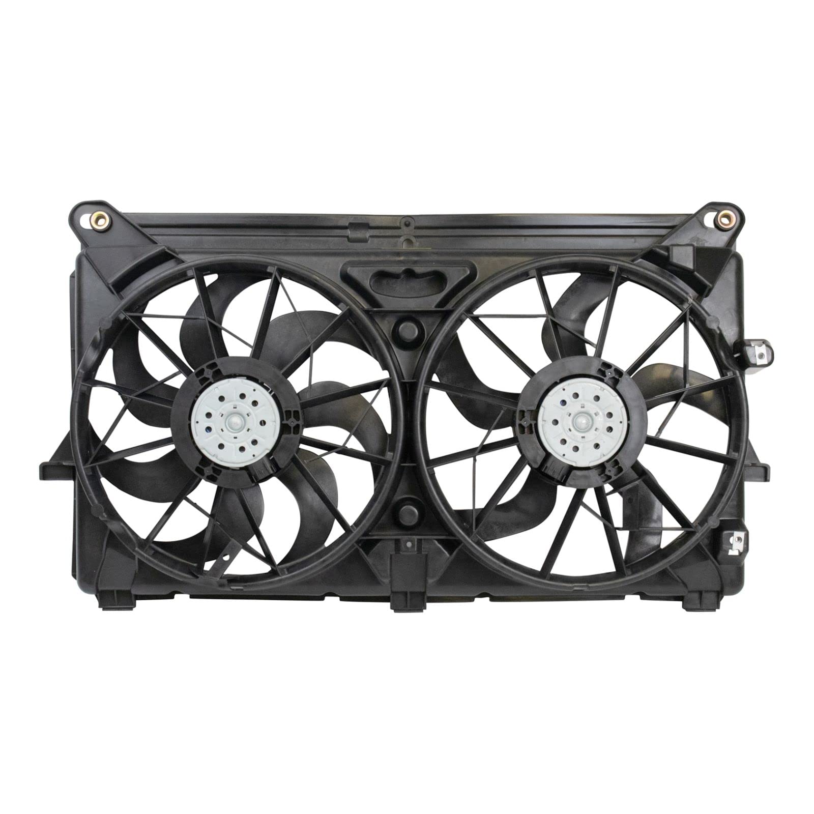 2007-2008 Chevrolet Avalanche Tahoe & GMC Sierra 1500 Radiator Dual Cooling Fan Assembly Replacement - GM3115211 - Perfect for Engine Overheating Prevention & Off-Road Vehicle Cooling