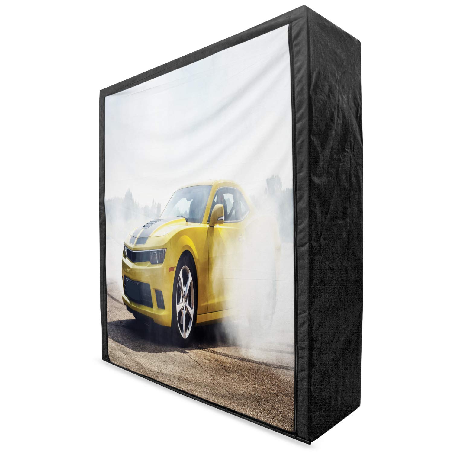 Ambesonne Portable Fabric Wardrobe with Shelves - 59