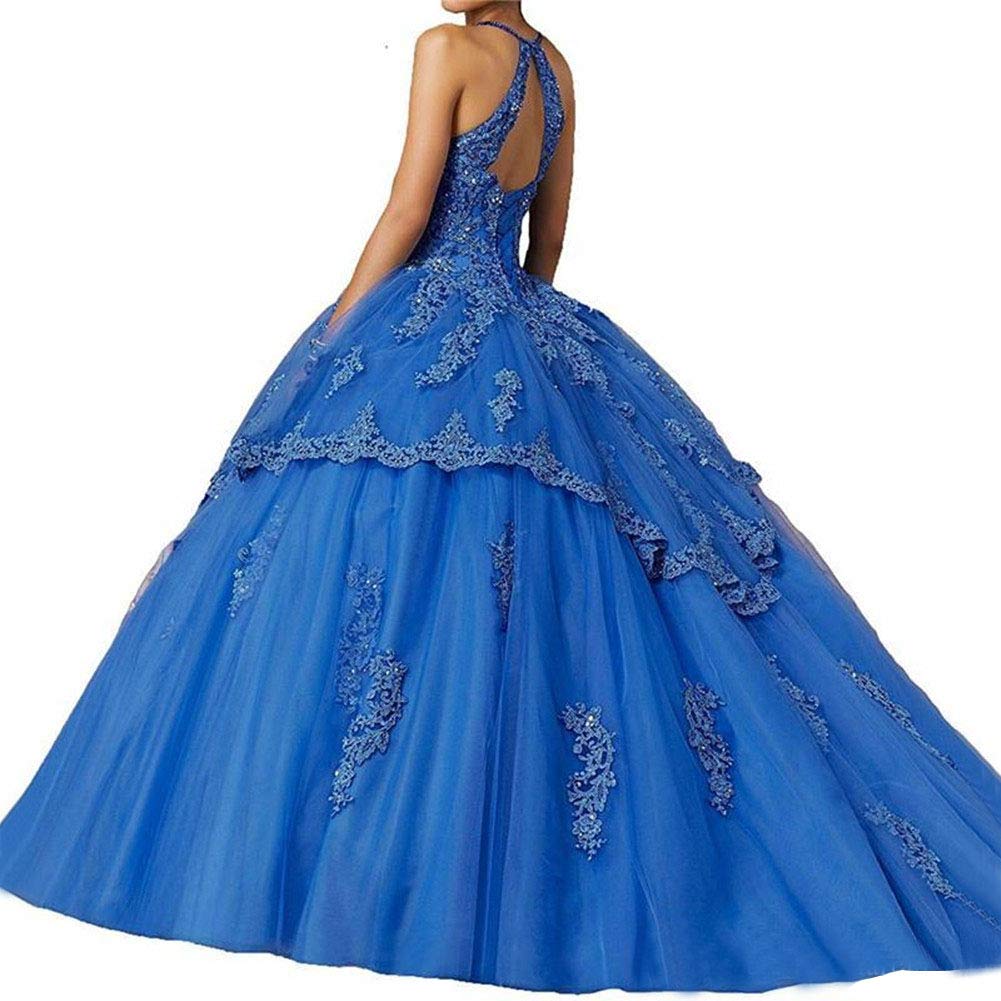 Emanni Women's Sweetheart Quinceanera Dress with Lace Appliques & Crystal Details - Fuchsia Ball Gown for Sweet 16, Prom, Quinceañera & Formal Events