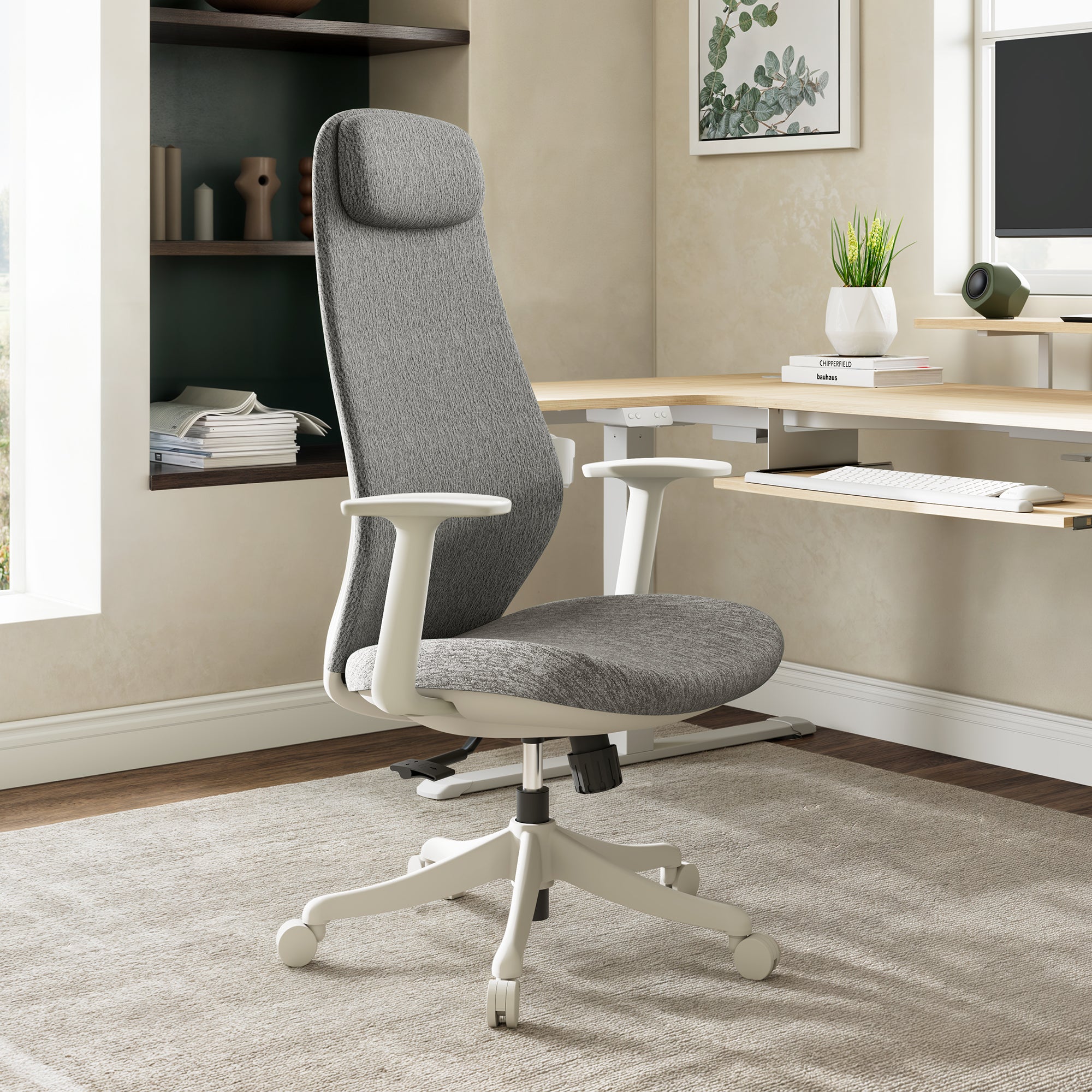 Ergonomic Office Chair - Skylar Lite Duo Hue Adjustable Height Swivel Task Chair for Home & Office Workspace, Comfortable Computer Desk Chair for Long Hours Sitting, Perfect for Gaming, Studying, and Remote Work