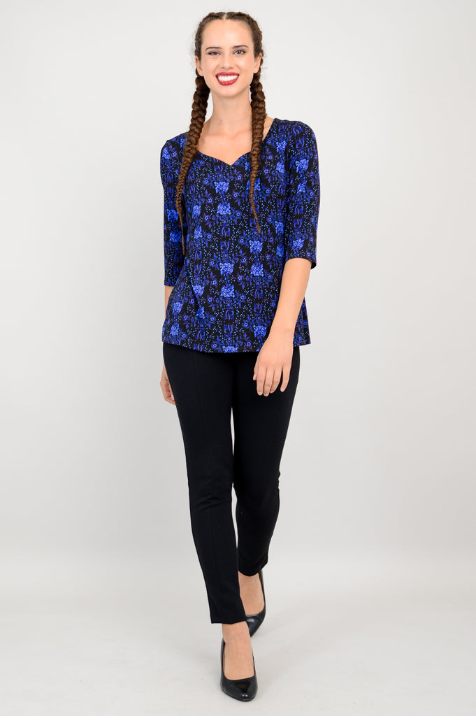 Annette Top - Rosemary Bamboo V-Neck Blouse for Women | Breathable & Comfortable Summer Tops | Perfect for Casual Outings, Office Wear & Date Nights