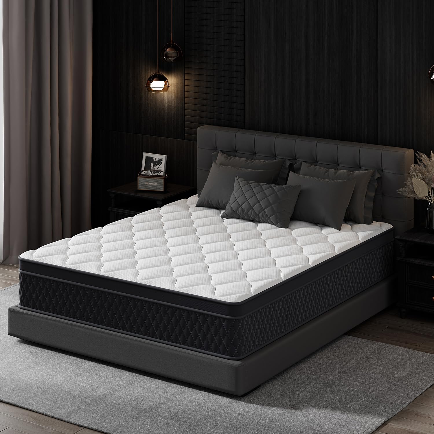 10 Inch Twin Memory Foam Hybrid Mattress in a Box - Individually Pocketed Springs for Motion Isolation & Pressure Relief - CertiPUR-US Certified, Fiberglass Free - Perfect for Kids' Rooms, Guest Beds & Small Spaces