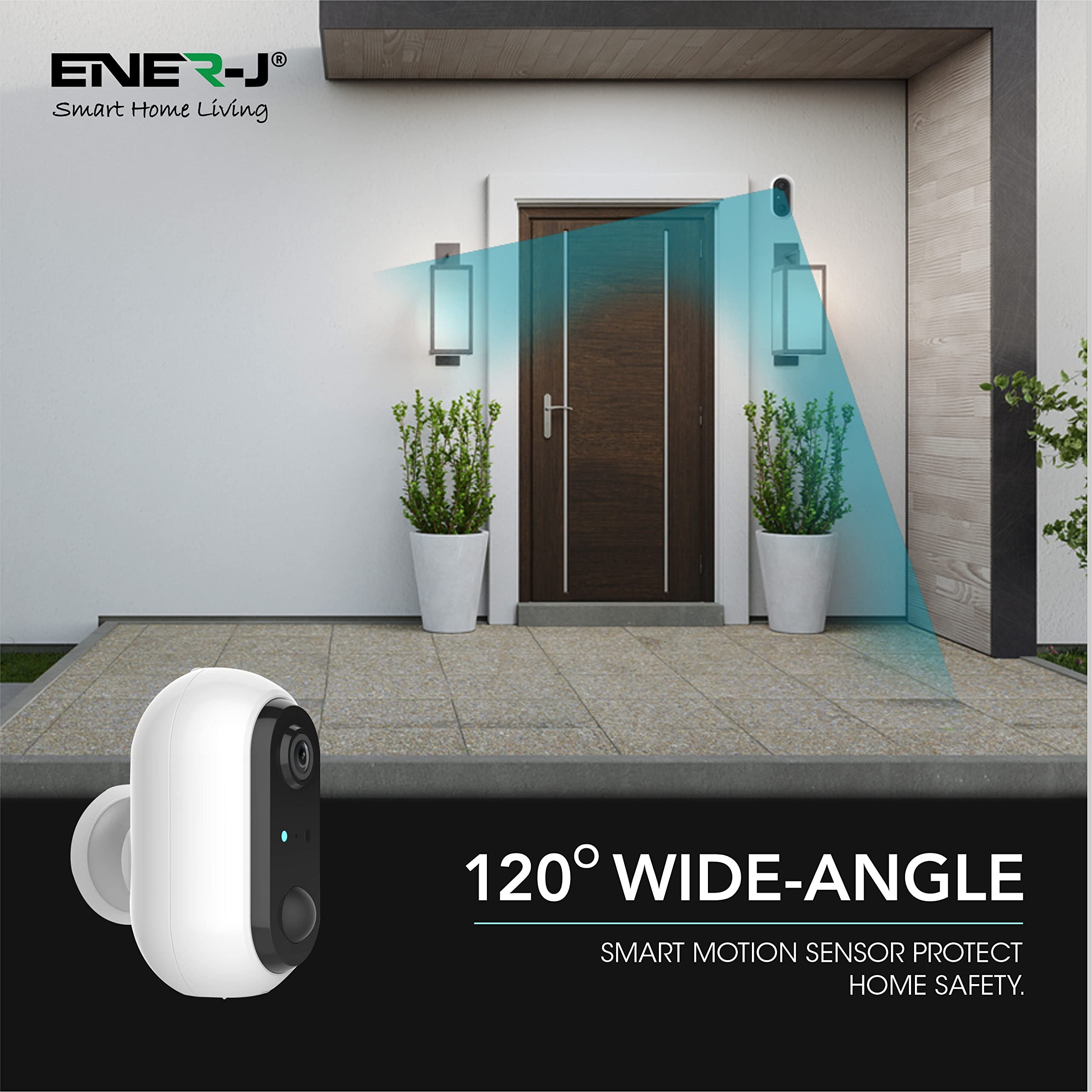 Wireless Outdoor Security Camera with Rechargeable 18650mAh Battery - 1080P HD WiFi Surveillance Camera, PIR Motion Detection, 2-Way Audio, Night Vision & Waterproof - Ideal for Home Security, Baby Monitoring & Property Protection