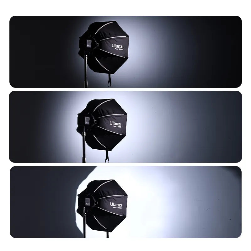 Ulanzi 40cm / 60cm Quick Release Octagonal Softbox with Mini Bowens Mount - Professional Photography Lighting Diffuser for Studio, Portrait, and Product Photography