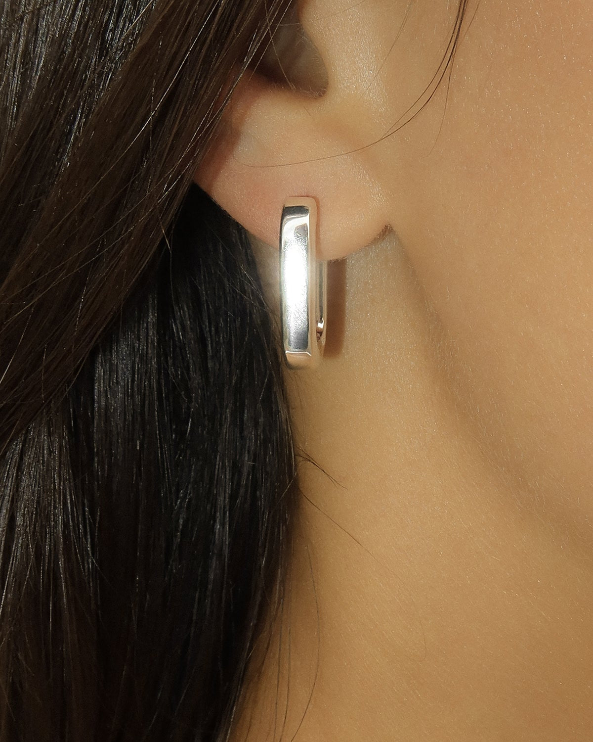 Sterling Silver U Link Hoops Earrings for Women - Dainty & Elegant Jewelry for Everyday Wear, Parties & Gifts
