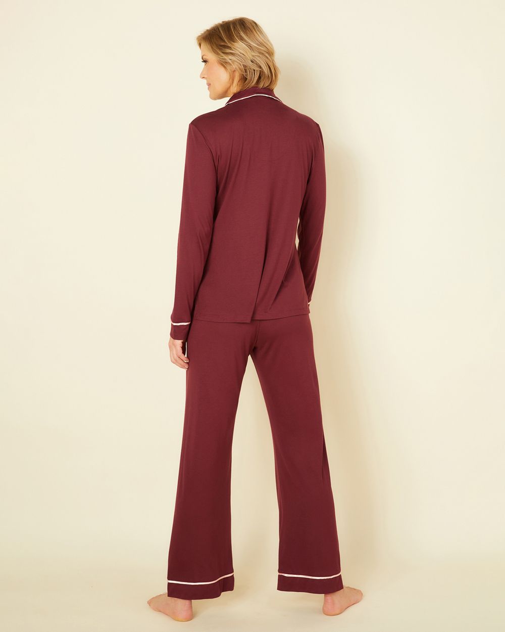 Bella Relaxed Long Sleeve Pajama Set for Women - Soft Sleepwear Loungewear for Cozy Nights & Relaxing at Home