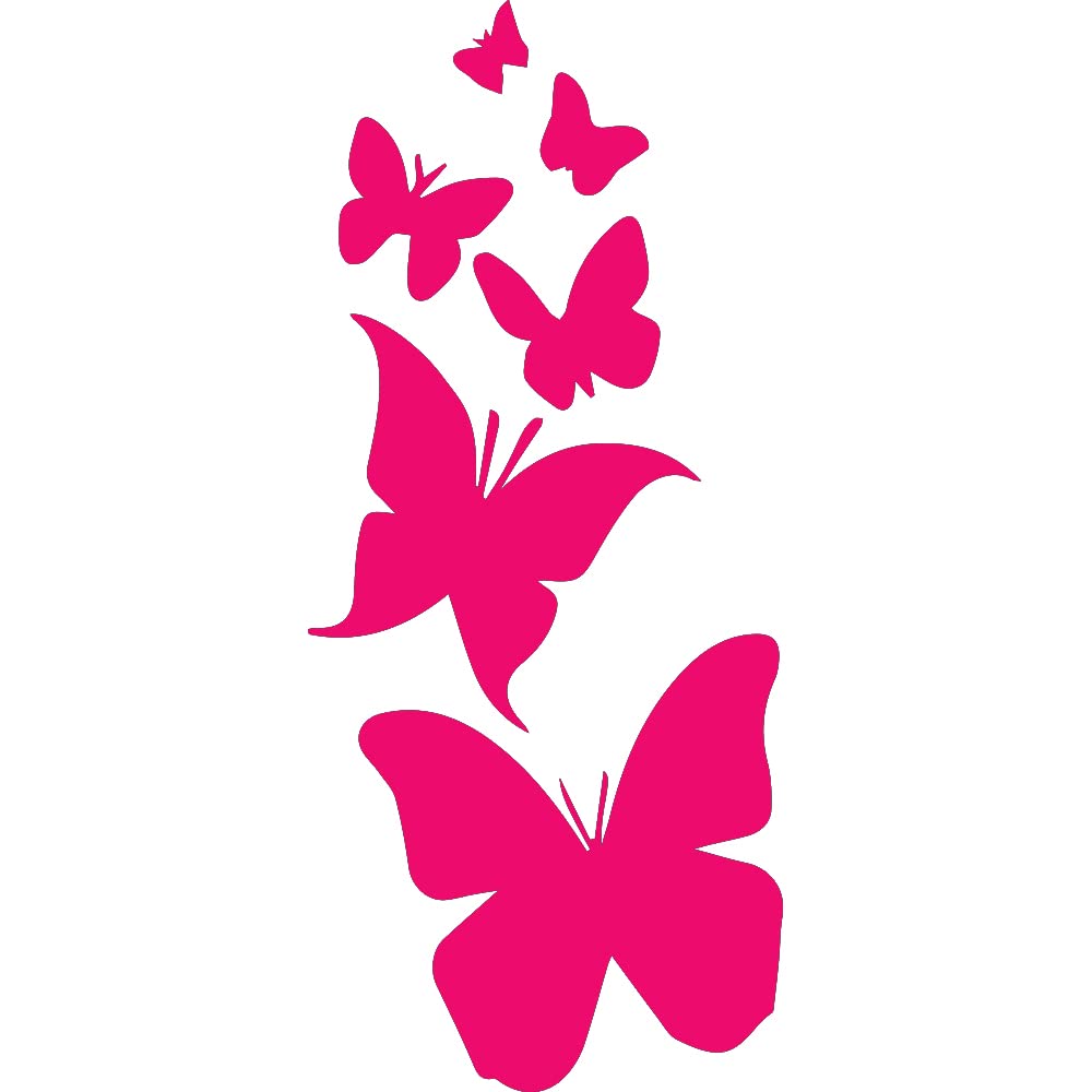 Premium Waterproof Vinyl Butterfly Decal Stickers (Set of 2, Pink) - Laptop, Phone, Helmet, Car Window, Mug & Wall Decor - Perfect for DIY Crafts, Home Decor & Personalizing Accessories