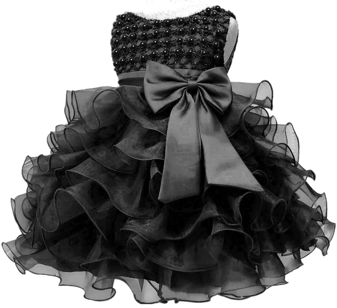 Jup'Elle Baby Girl Dresses - Elegant Ruffle Lace Pageant Party Dress for Wedding & Special Occasions | Perfect Flower Girl Attire for Baptisms, Birthday Parties & Photoshoots