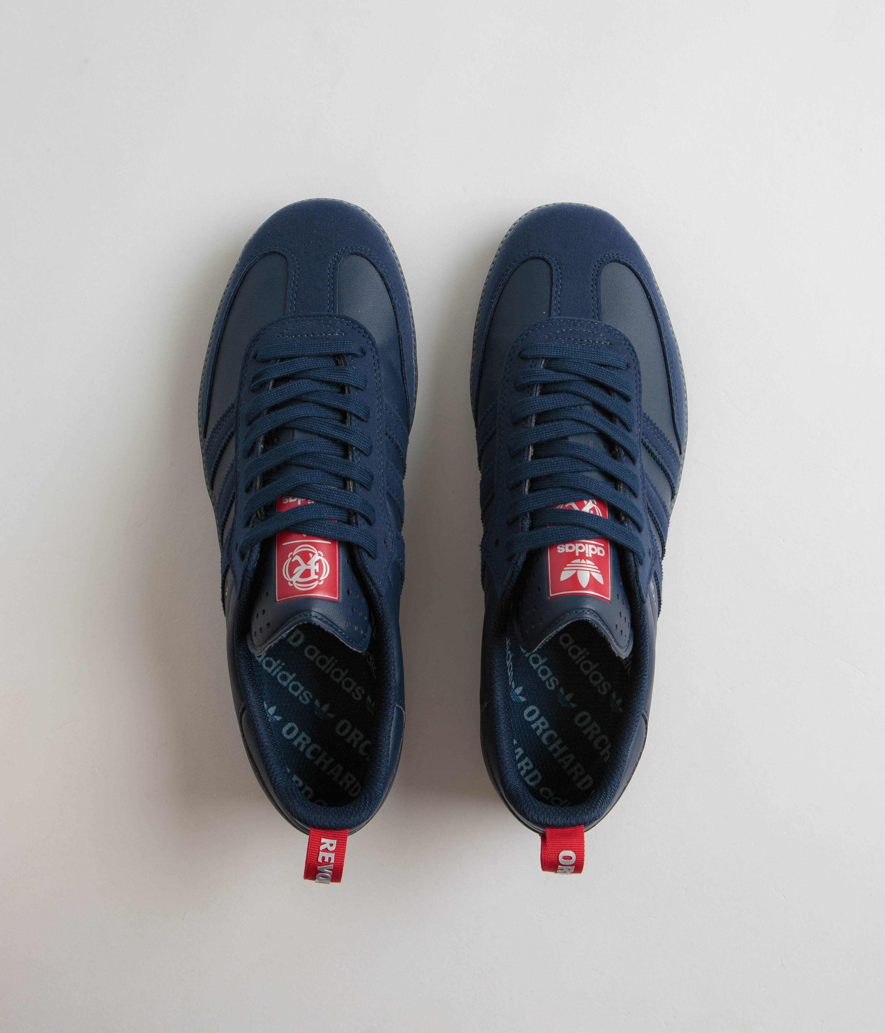 Adidas x Orchard x New England Revolution Samba ADV Sneakers - Night Indigo/Silver Metallic Soccer Shoes for Men | Perfect for Casual Wear, Street Style & Football Training