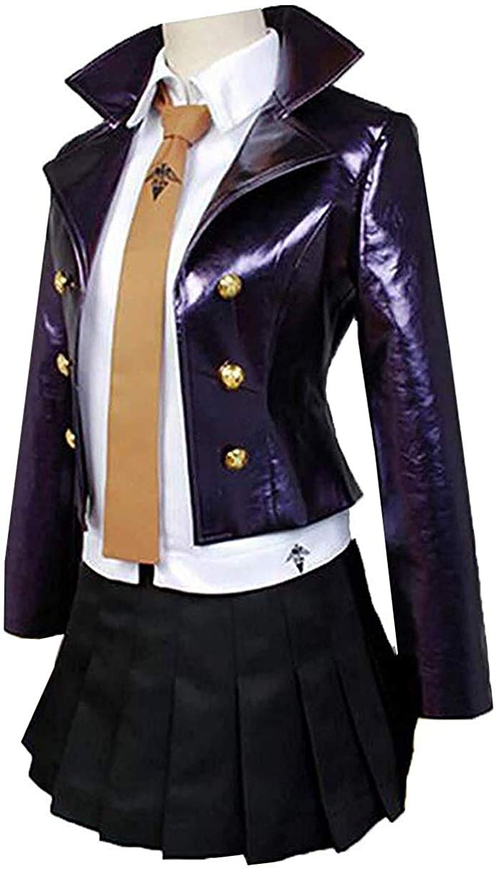 Kirigiri Kyouko Purple High School Uniform Cosplay Costume - Anime Danganronpa Outfit for Halloween, Conventions & Roleplay