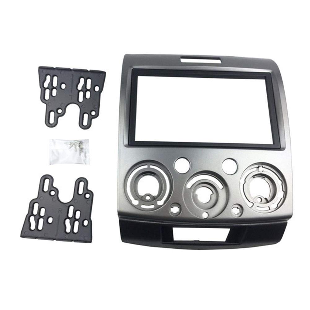 Premium 2 Din Radio Stereo Panel Kit for Ford Everest, Ranger & Mazda BT-50 | Durable Dash Installation Trim Face Plate Bezel | Perfect for Car Audio Upgrades & Custom Installations