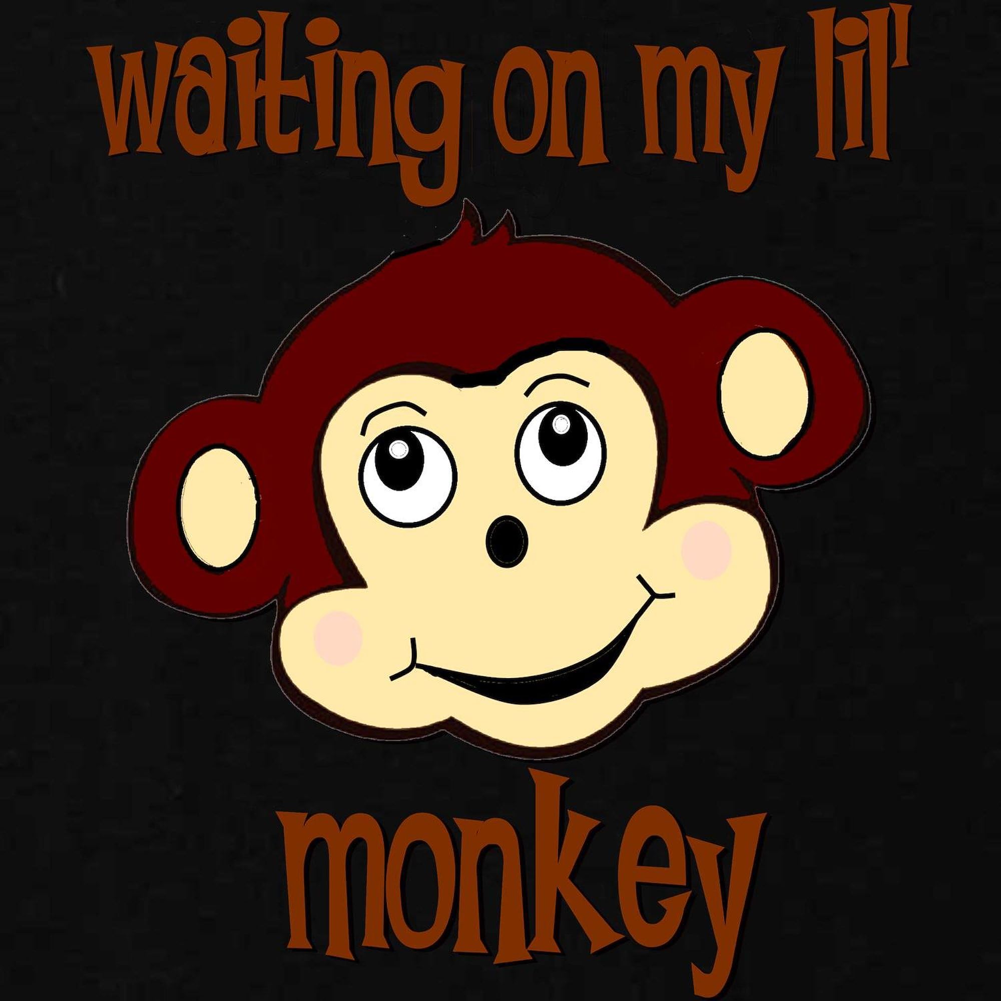 Monkey Maternity T-Shirt for Women - Stretchy Ruched Side Pregnancy Tee for Comfort & Style | Perfect for Baby Showers, Maternity Photos & Everyday Wear
