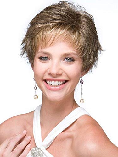 Rene of Paris Zoe Wig - Dark Chocolate Short Pixie Style with Flick Layers, Average Cap for Modern Look | Perfect for Hair Loss, Everyday Wear & Special Occasions