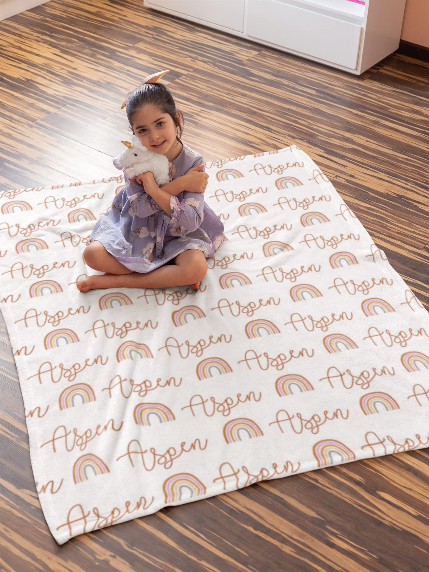 Personalized Baby Swaddle Blanket with Custom Name - Soft & Cozy Newborn Gift for Boys & Girls - Perfect for Birthdays, Showers & Nursery Decor