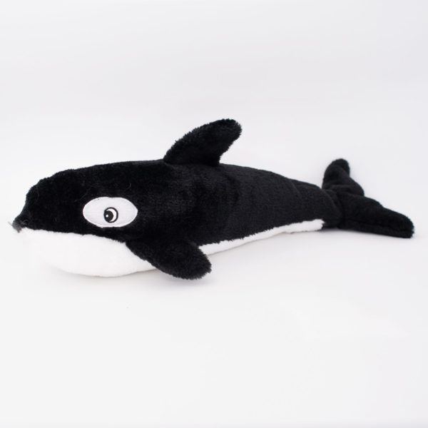 Jigglerz Interactive Plush Killer Whale Toy with Shaking Sound - Perfect for Kids' Playtime, Gifts, and Ocean-Themed Nursery Decor