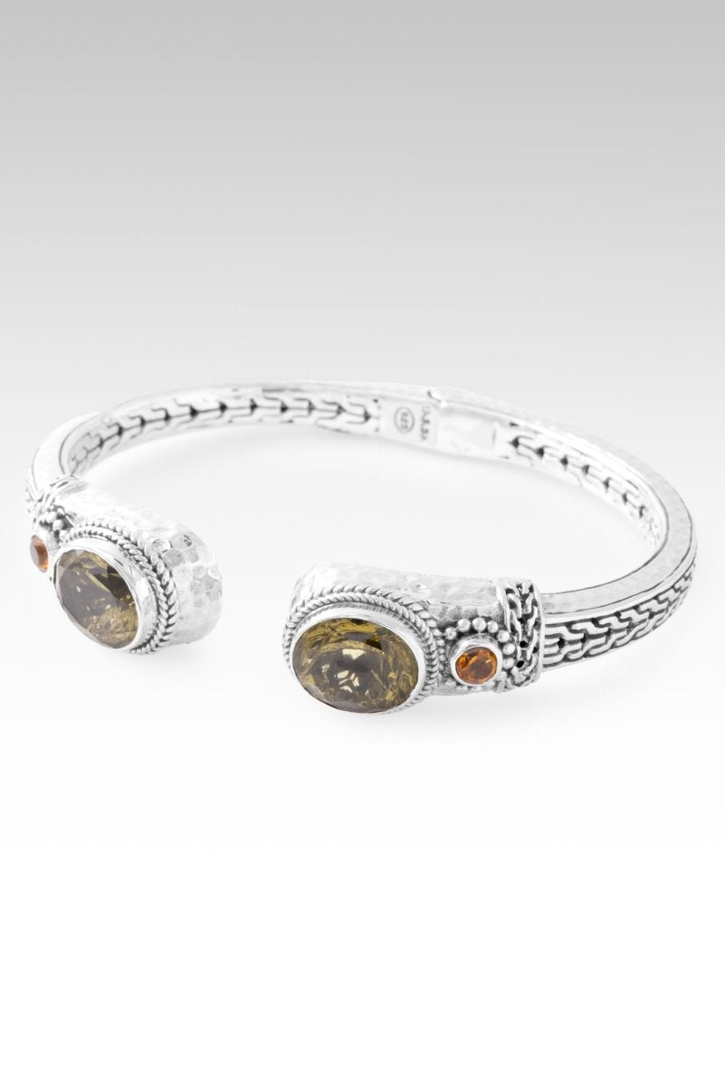 Always Treasured Tip to Tip Bracelet™ in Olive Quartz & Citrine - Elegant Beaded Stretch Bracelet for Women, Boho Chic Jewelry Gift for Her, Perfect for Everyday Wear & Special Occasions