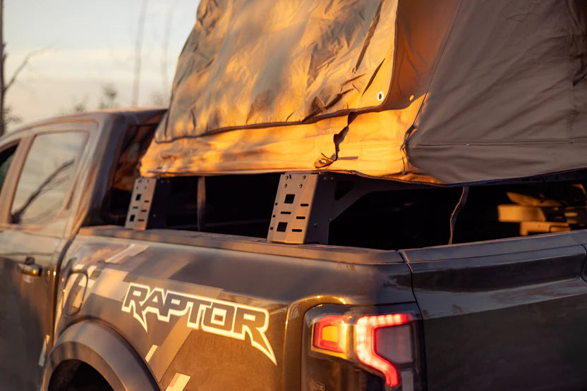 Rago Fabrication Universal Truck Bed Rack Crossbars - Heavy Duty Aluminum Roof Rack Crossmembers for Pickup Trucks | Perfect for Hauling Kayaks, Ladders & Cargo | Fits Most Truck Models