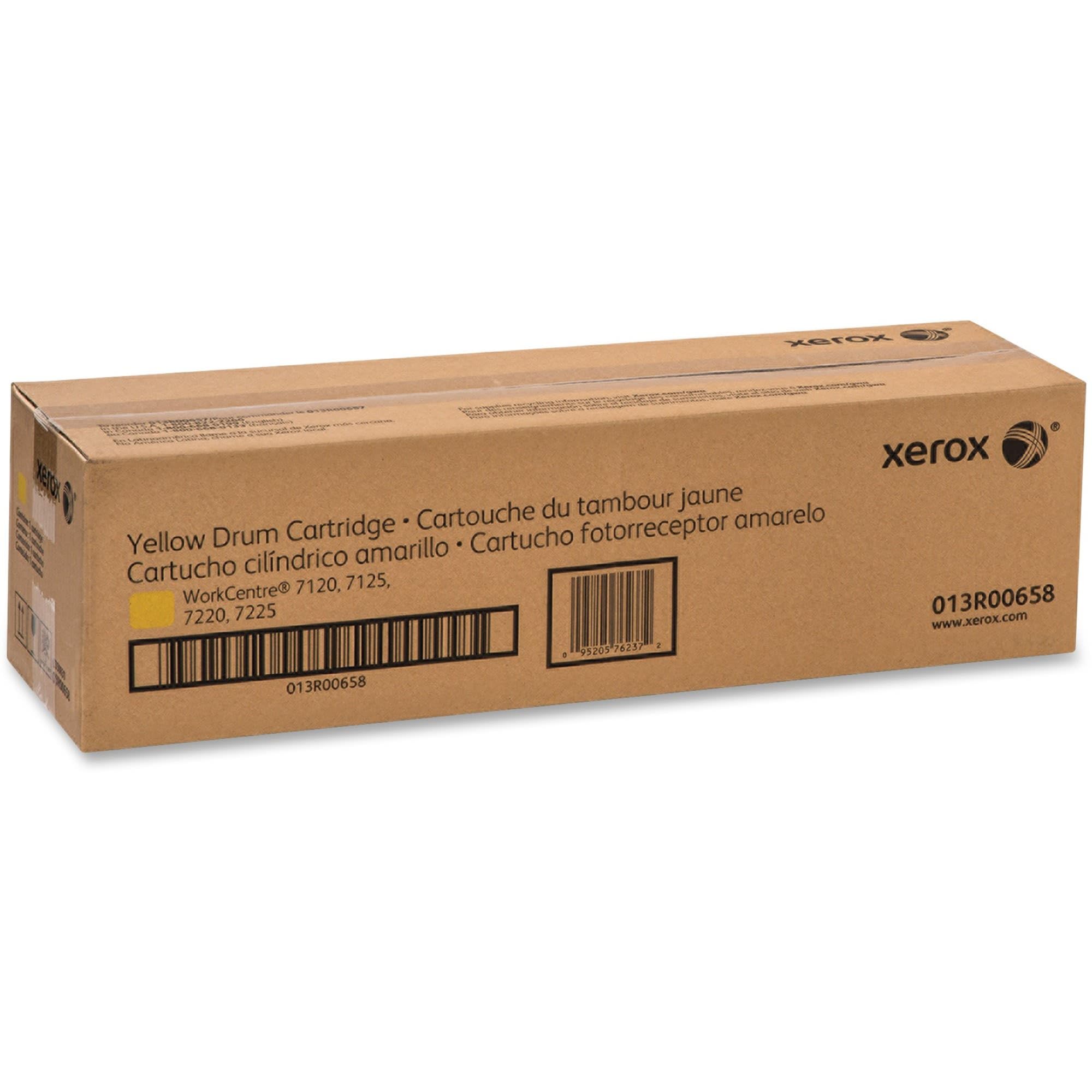 Xerox 013R00658 Yellow Drum Cartridge for WorkCentre 7120 7125 7220 7225 - OEM Replacement in Retail Packaging | Ideal for Office Printing & High-Volume Copying
