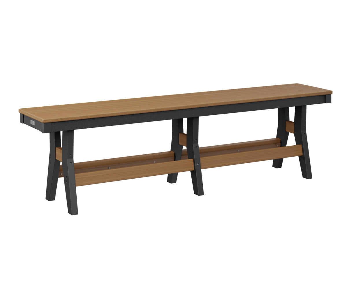 Berlin Gardens Harbor 66 Dining Bench - Outdoor Patio Furniture Set with Weather-Resistant Teak Wood - Perfect for Backyard, Garden, and Poolside Dining Areas