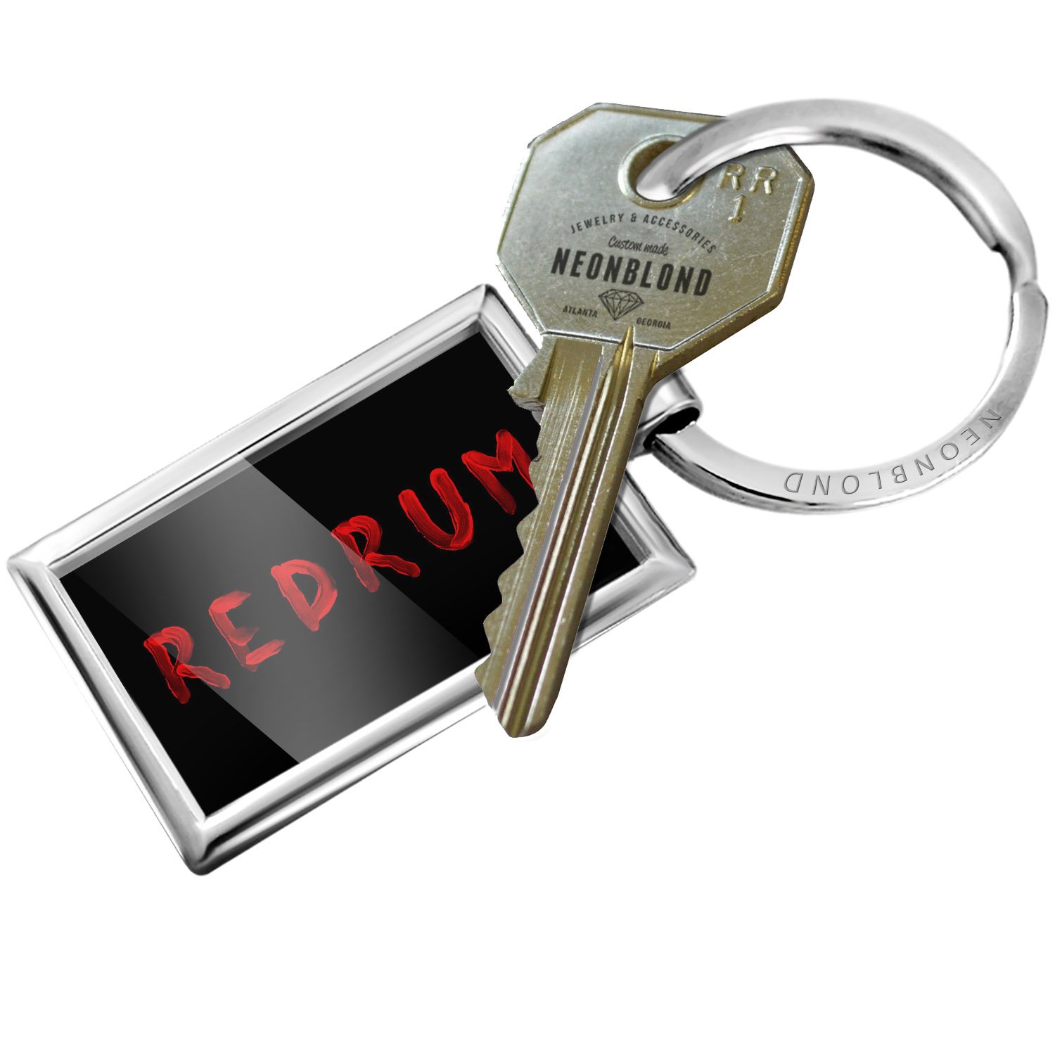 Redrum Blood Halloween Keychain - Horror Movie Inspired Accessory for Halloween Costumes, Party Favors & Gifts