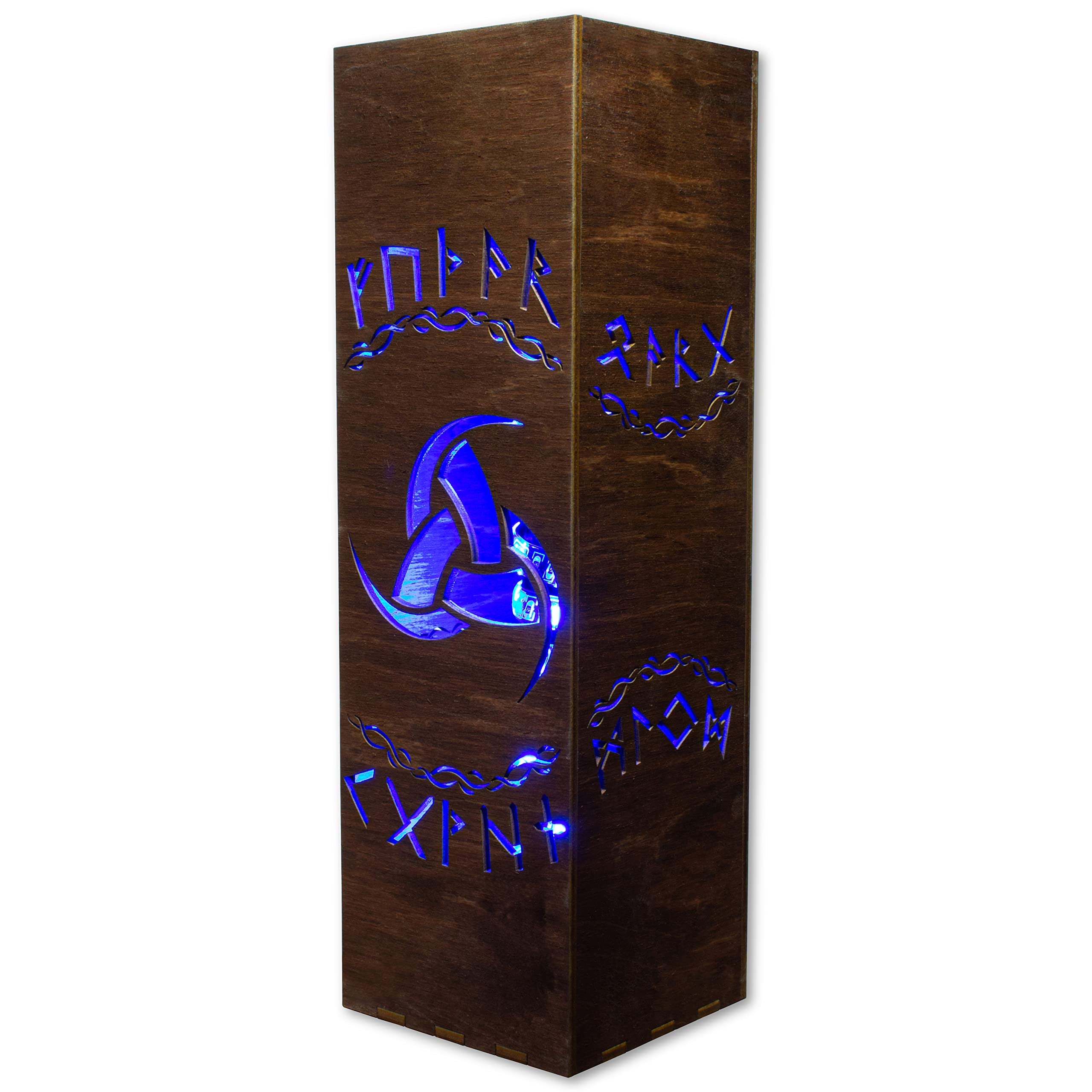 Odin's Horn LED Night Light - RGB Viking Triple Horn Lamp with Sci-Fi Punk Style, Inspired by Norse Mythology - Perfect for Bedroom, Gaming Room, and Viking Themed Decor