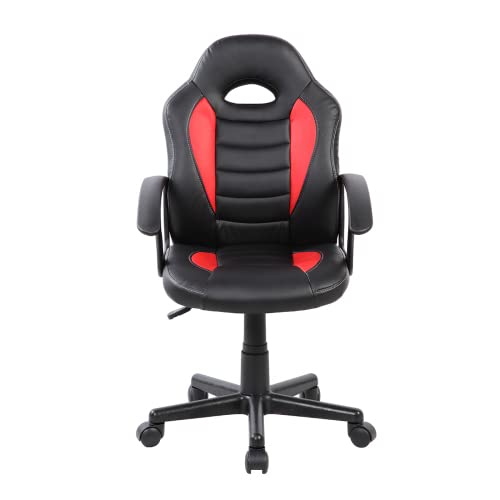 Ergonomic Gaming Chair for Office & Home - Adjustable Reclining Racing Style Computer Chair for Teens & Adults - Perfect for Gaming, Working, Studying in Bedroom or Workspace - Red