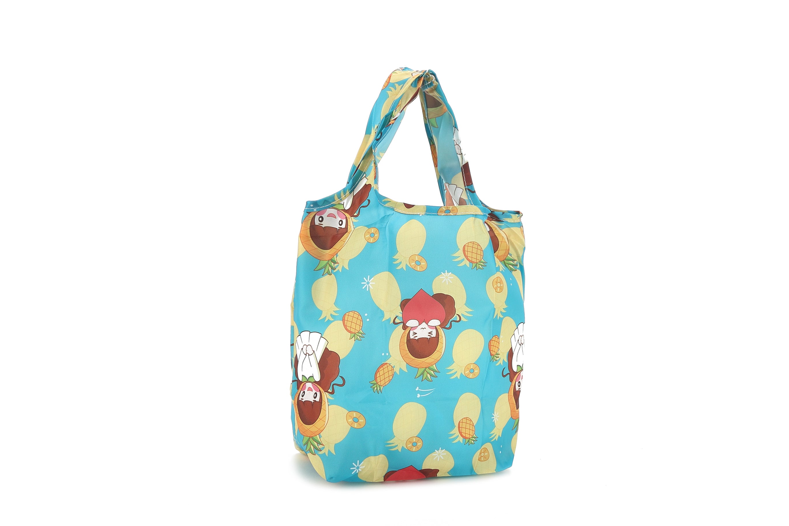 Foldable Tote Bag for Women - Cute Hawaiian Style Blue Beach Bag - Perfect for Shopping, Travel & Beach Day Outings