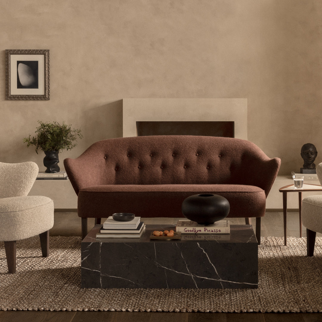 Ingeborg Fabric Sofa - Modern Textile Upholstered Couch for Living Room, Lounge & Home Decor