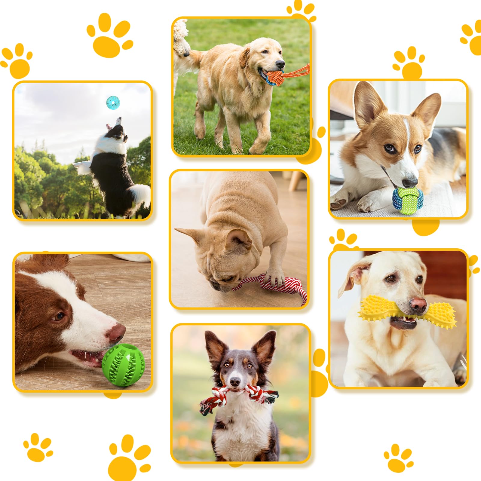 **20 Pack Luxury Dog Chew Toys for Puppies - Interactive Squeaky Rope Toys for Small Dogs | Durable Puppy Chew Toys for Teething, Training & Playtime**    *(Use for indoor/outdoor play, teething relief, training rewards, and bonding with your puppy!)*