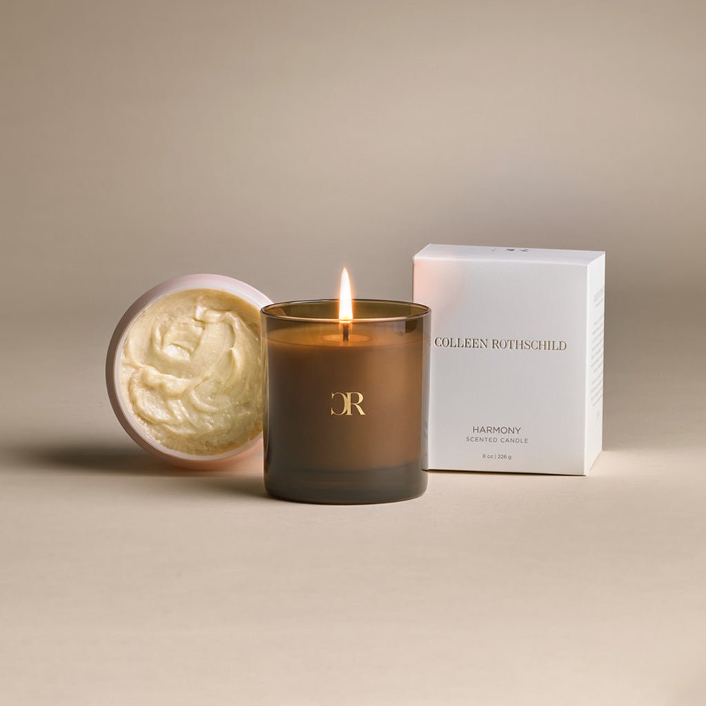 Harmony Scented Soy Candle - Natural Aromatherapy for Relaxation & Stress Relief - Perfect for Home, Yoga, Meditation & Spa