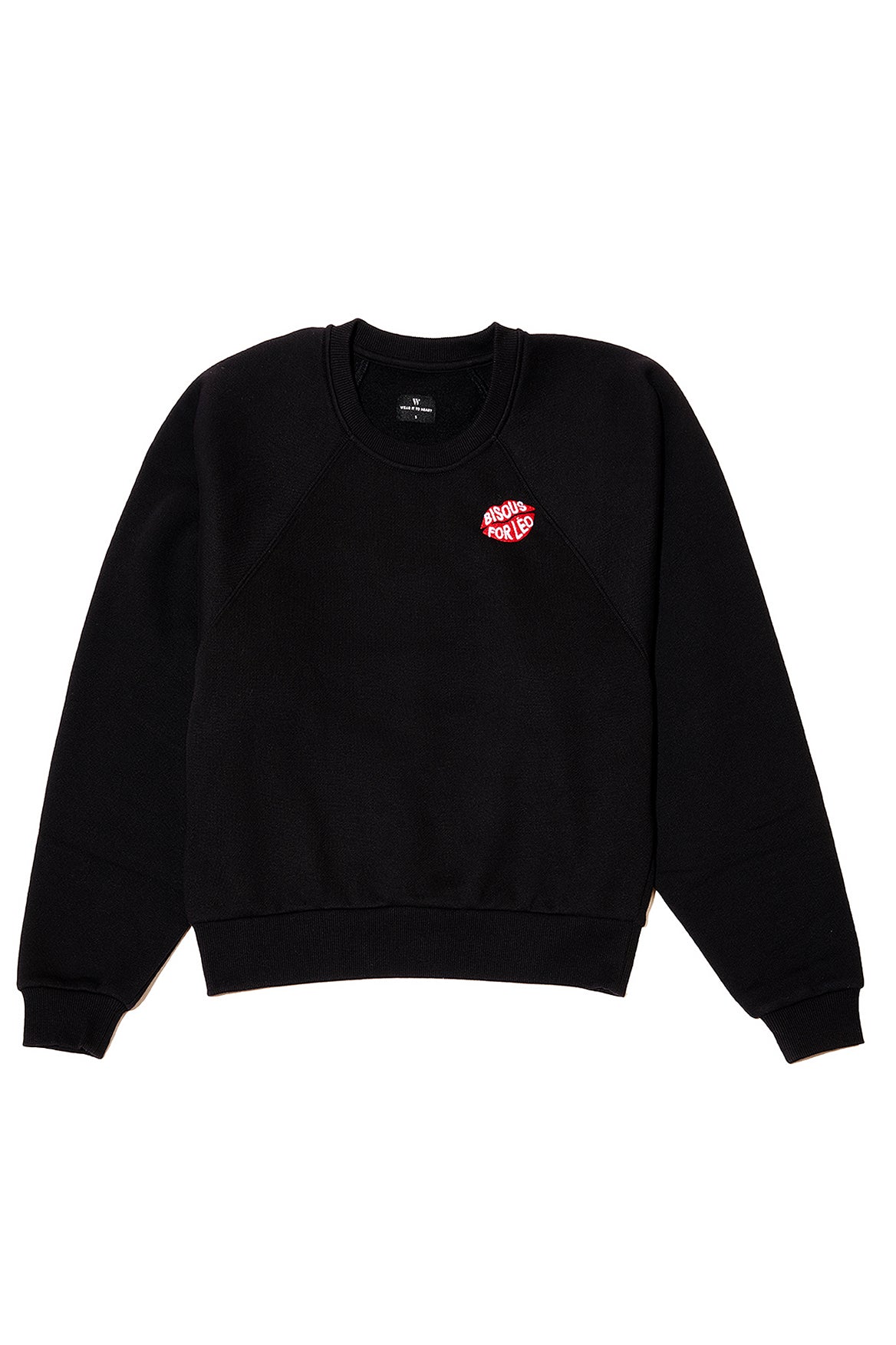 Bisous for Léo Amor Raglan Sweatshirt - Cozy French-Inspired Pullover for Women | Perfect for Casual Outings & Date Nights