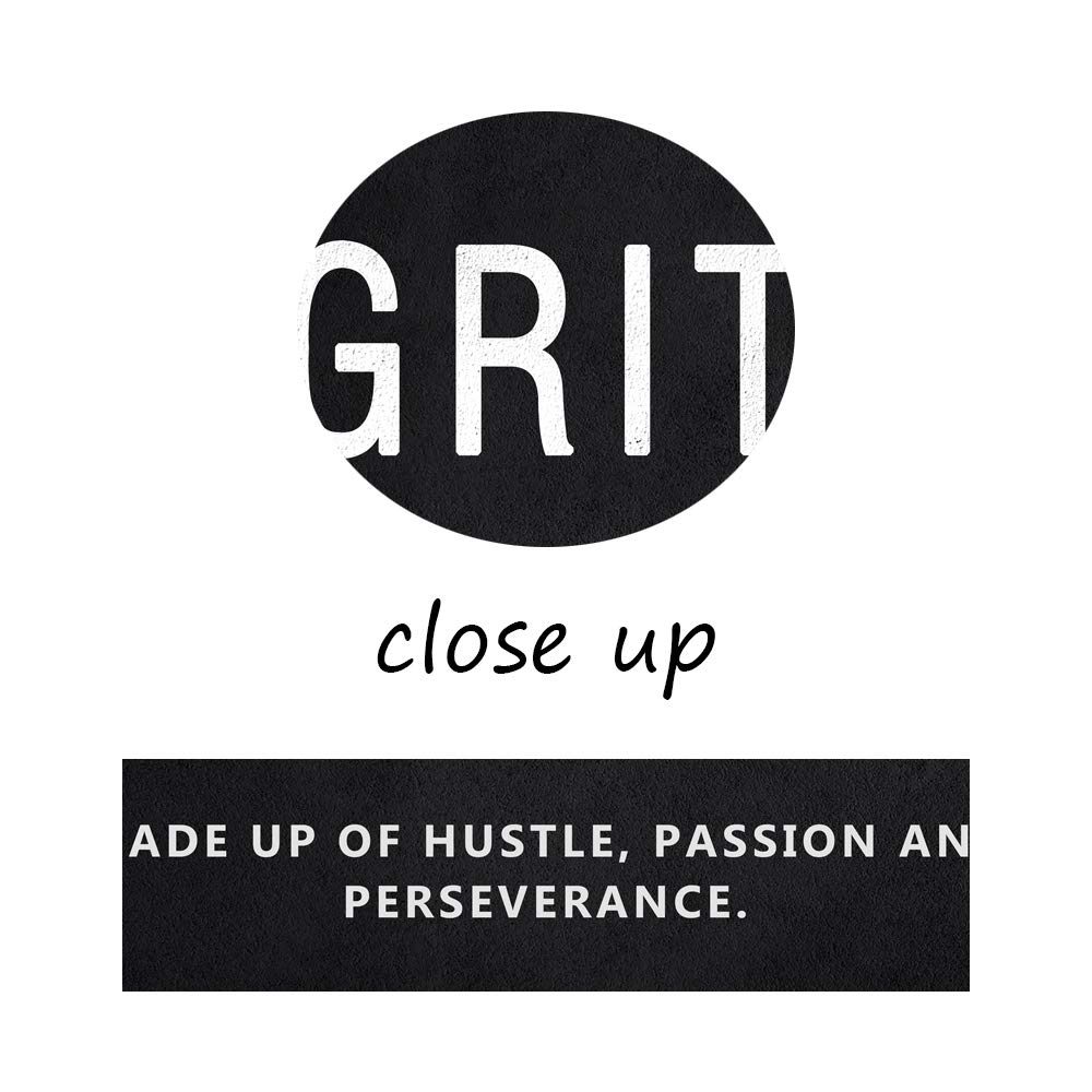 Modern Inspirational Wall Art - Motivational Canvas Prints with Wooden Frame, Grit Noun Quotes for Office & Home Decor - Perfect for Living Room, Bedroom, or Workspace - Easy to Hang (18”W x 24”H) - Ideal for Boosting Productivity & Creating Positive Vibes