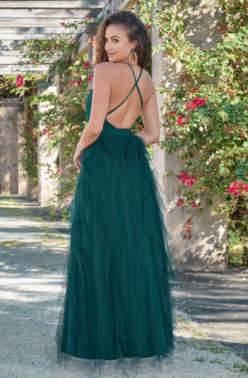 Alances Maxi Dress in Emerald Green - Elegant Long Flowy Dress for Women, Perfect for Summer, Beach, Parties & Special Occasions