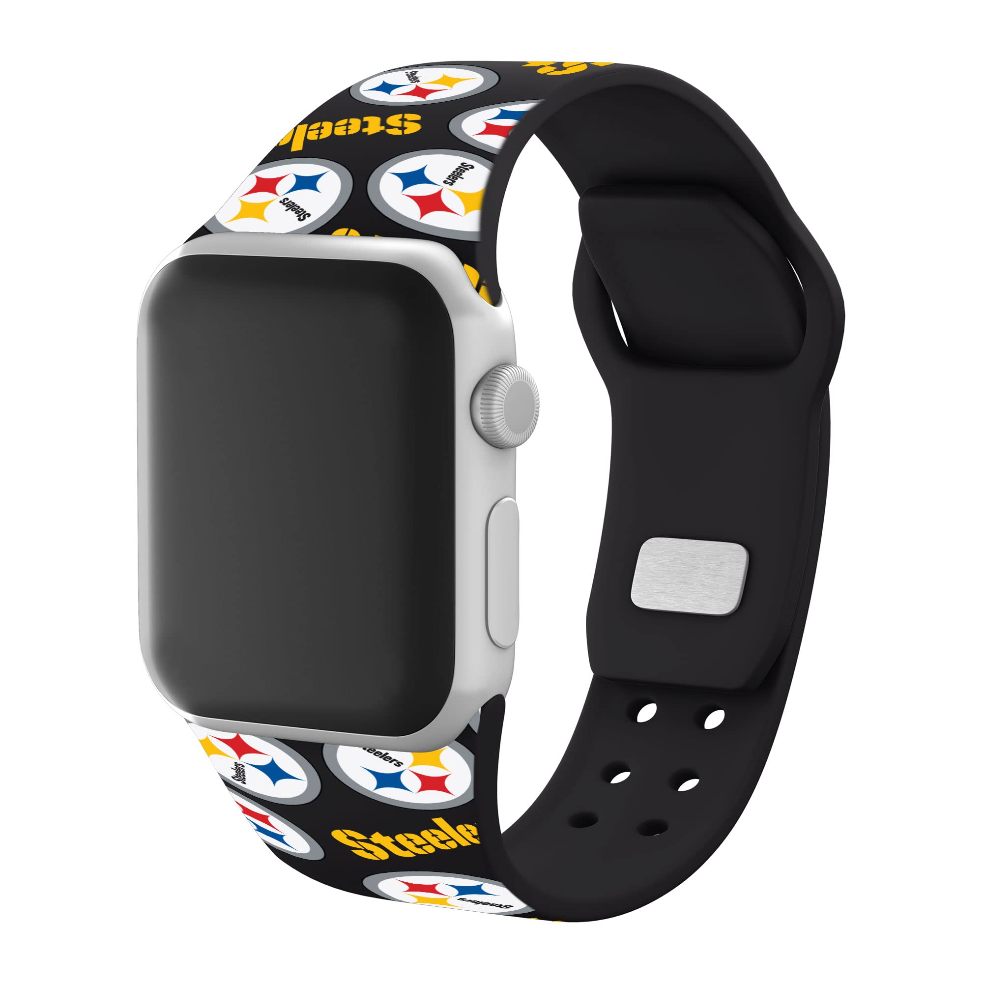 Pittsburgh Steelers HD Watch Band for Apple Watch - Durable Silicone Sports Strap for Men & Women - Perfect for Game Day, Workouts & Everyday Wear