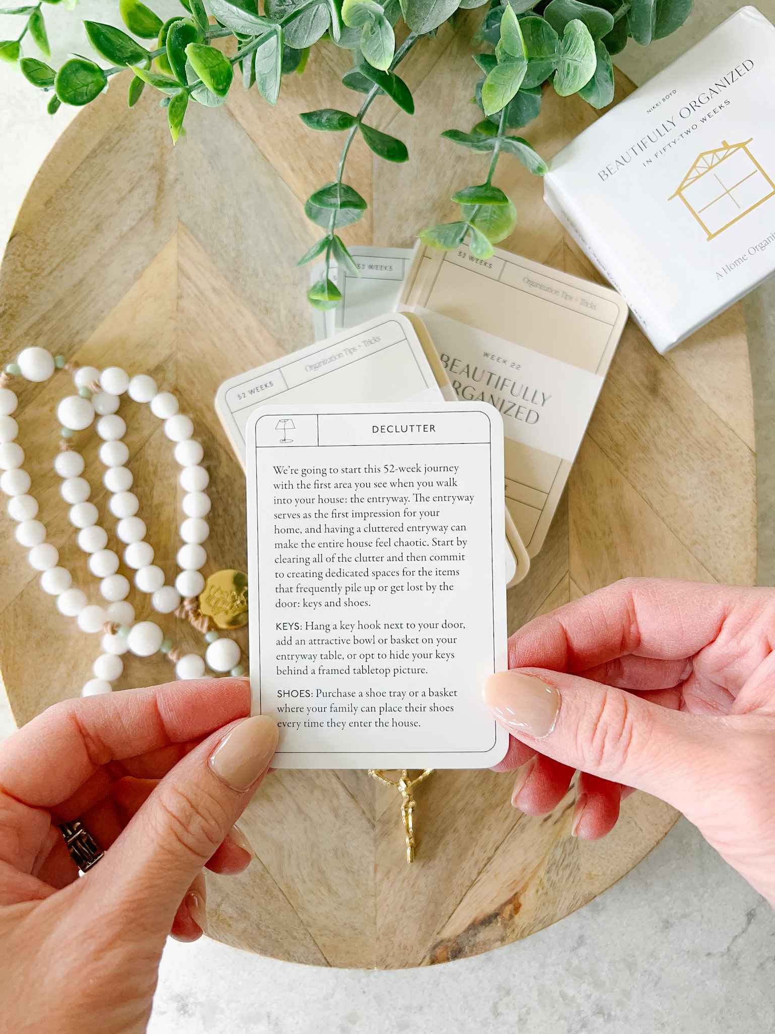 52 Weeks Beautifully Organized Card Deck - Daily Planning & Goal Setting for Productivity & Success