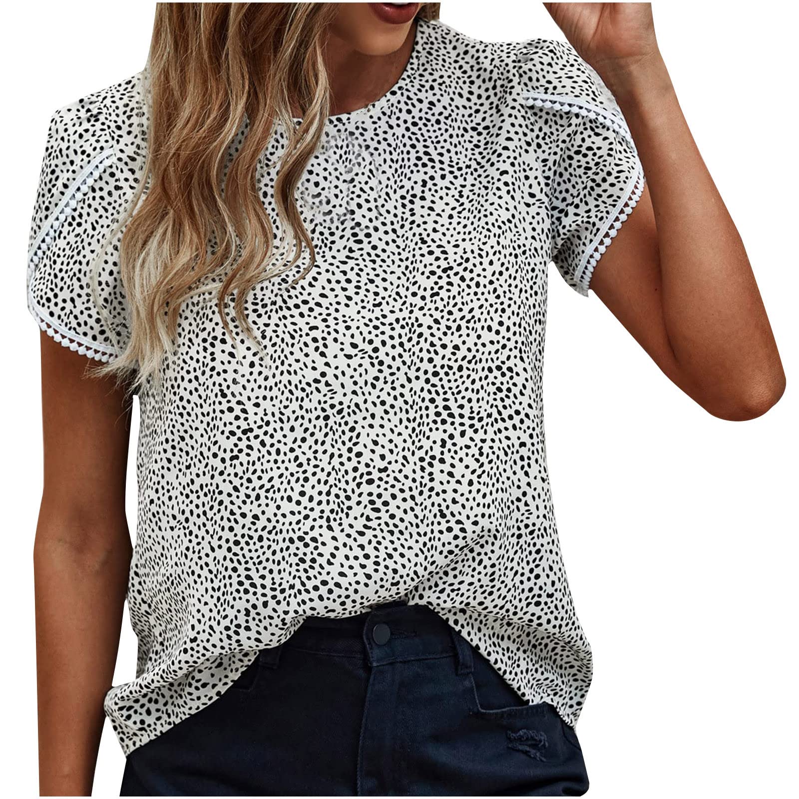 Women's Summer Short Sleeve Tunic Tops - Round Neck Loose Casual Tee Shirts | Perfect for Beach, Vacation & Everyday Wear