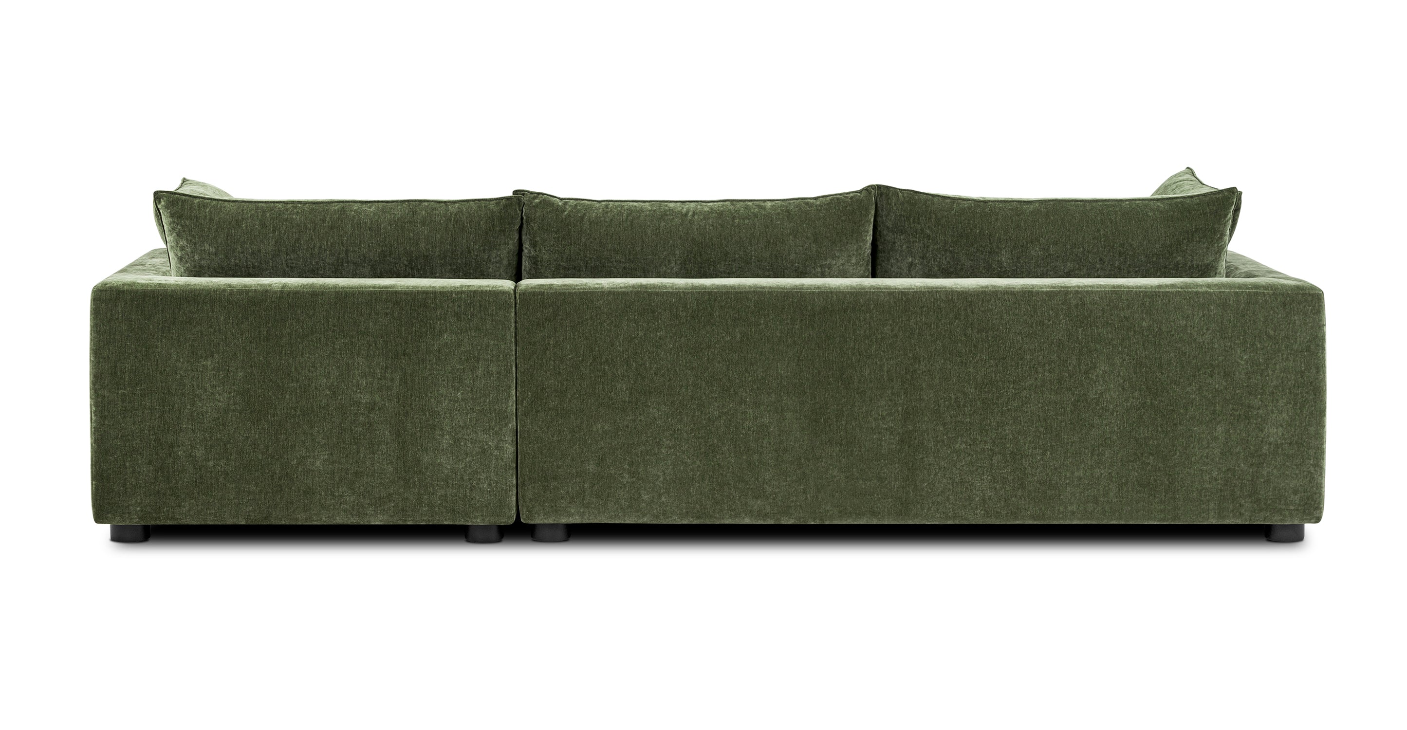 Milo Right Facing Sleeper Sectional Sofa with Chaise - Modern L-Shaped Couch for Small Spaces - Perfect for Living Room, Apartment, and Home Theater Comfort