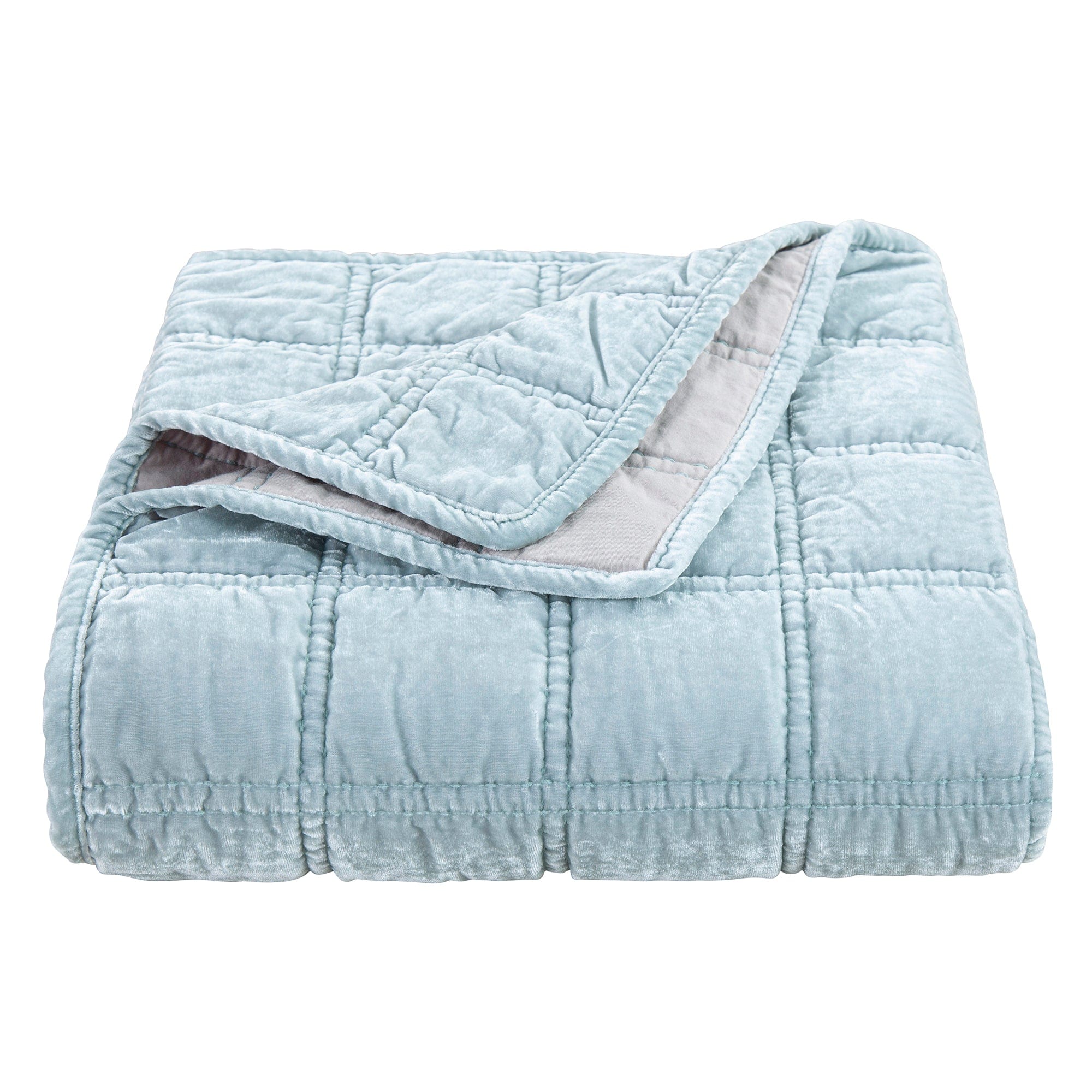 Luxury Stella Faux Silk Velvet Throw Blanket - Double Box Stitch Design - Soft & Cozy Decorative Throw for Sofa, Bed, Couch - Perfect for Home Decor, Gift Giving & Winter Warmth