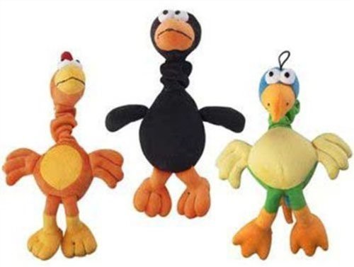 Soft Plush CHIRPIES Dog Toys - Squeaky & Durable Chew Toys for Small & Medium Dogs (Pack of 5) - Perfect for Playtime, Training & Cuddling