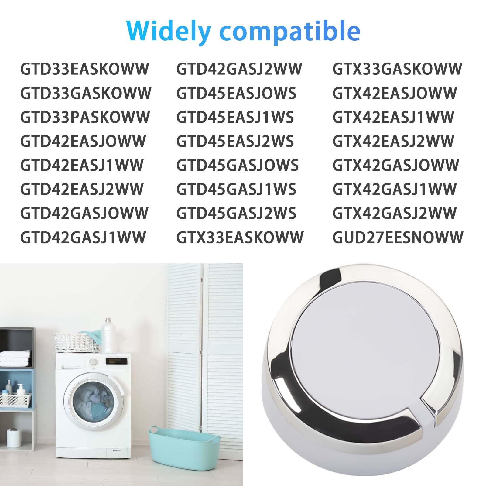 GE Hotpoint Dryer Timer Knob Replacement - WE01X24552 AP6026722 Compatible with GE Dryers (Replaces 4396547 PS11736611) - Perfect for DIY Appliance Repair & Laundry Room Maintenance