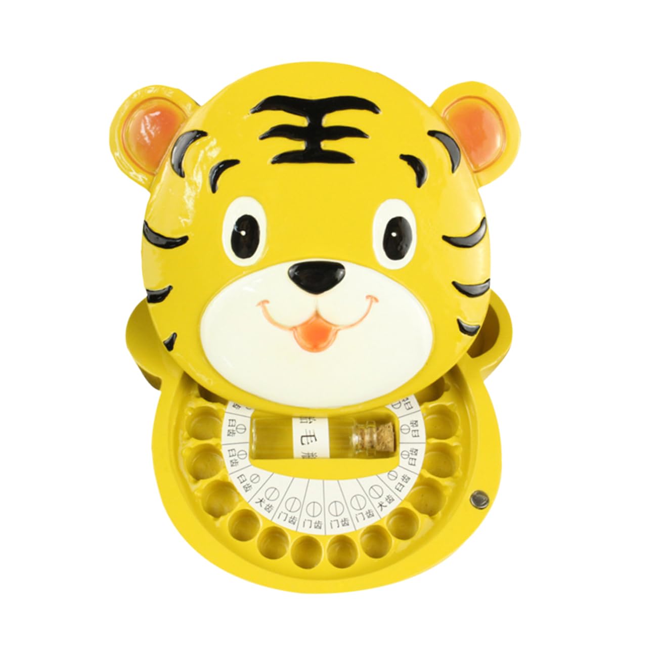 GREENADSCAPE Elegant Baby Tooth Keepsake Box - Cartoon Tiger Design, Durable Tooth Storage Case for Boys & Girls - Perfect for Saving First Teeth & Childhood Memories